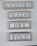 SG217S3609WH ORIGINAL BARN WASH DRY FOLD LAUNDRY 4 PC Set