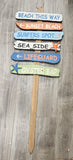 1606002219 GLITZHOME BEACH WOODEN YARD STAKE