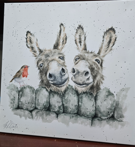 CANM-CS155 WRENDALE DESIGNS "HE SAW" CANVAS