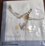 K006 WRENDALE DESIGNS 'A WADDLE AND A QUACK' 13" DINNER NAPKIN