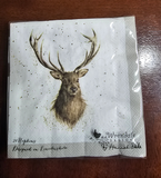 K013 WRENDALE DESIGNS "STAG" 9.8" COCKTAIL NAPKIN