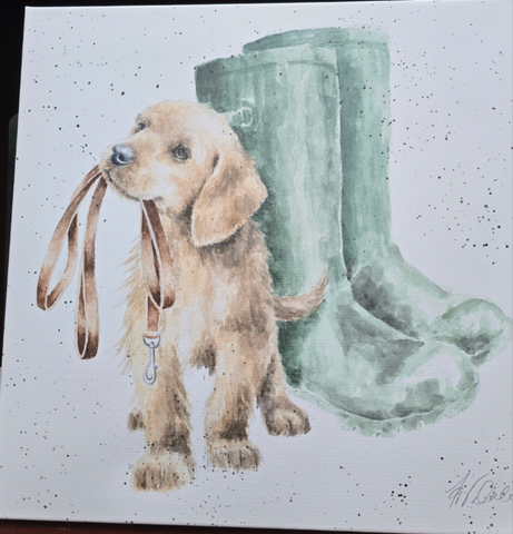 CANM-CS141 WRENDALE DESIGNS "HOPEFUL LABRADOR" CANVAS