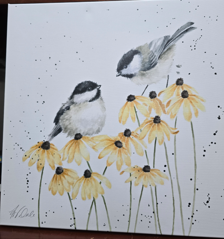 CANM-CS181 WRENDALE DESIGNS "MY SWEET CHICKADEES" CANVAS