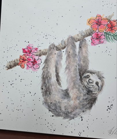 CANM-Z022 WRENDALE DESIGNS "HANGING AROUND" CANVAS