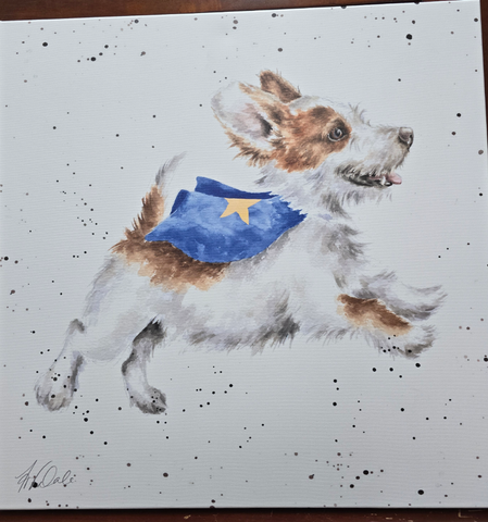 CANM-CS169 WRENDALE DESIGNS "SUPER DOG" CANVAS