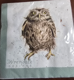 K002 WRENDALE DESIGNS "WHAT A HOOT" 13" DINNER NAPKIN