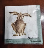 K016 WRENDALE DESIGNS 'HARE' COCKTAIL NAPKIN