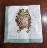 K014 WRENDALE DESIGNS 'WHAT A HOOT' COCKTAIL NAPKIN