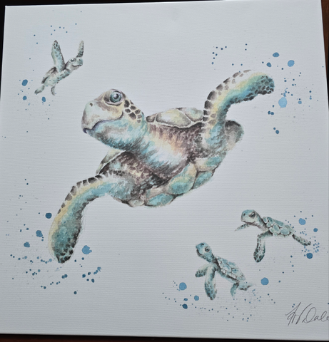 CANM-Z028 WRENDALE DESIGNS "SWIM INTO WHIMSY" CANVAS