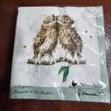 K014 WRENDALE DESIGNS 'WHAT A HOOT' COCKTAIL NAPKIN