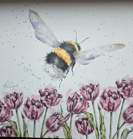 CANM-CS121 WRENDALE DESIGNS "FLIGHT OF THE BUMBLEBEE" CANVAS