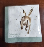 K016 WRENDALE DESIGNS 'HARE' COCKTAIL NAPKIN