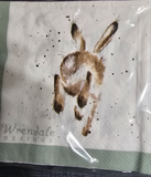 K004 WRENDALE DESIGNS "HARE BRAINED" 13" DINNER NAPKIN