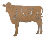 1512004314 GLITZHOME METAL COW YARD STAKES