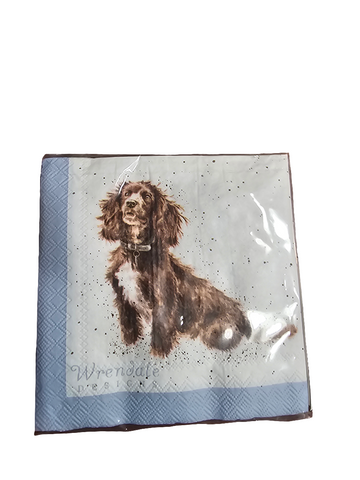 K017 WRENDALE DESIGNS "WALKIES" 9.8" COCKTAIL NAPKIN
