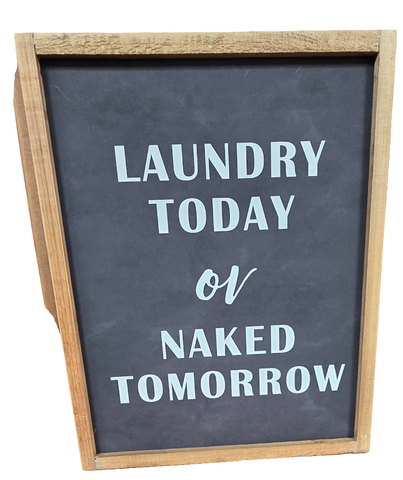 SG217S3038BK3 ORIGINAL BARN WOODEN LAUNDRY ROOM SIGN