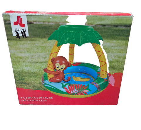 TET1 JILONG INFLATABLE MONKEY CANOPY SWIMMING POOL