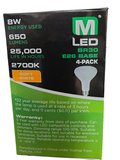 8BR30D27/4P/WS MAXLITE BR30 E26 BASE 4 PACK