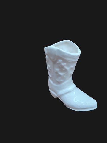 CSS-010395W BESPOKE WHITE BOOT SHOT GLASS