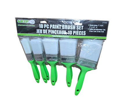 27040 GRIP 10 PC BRUSH SET
