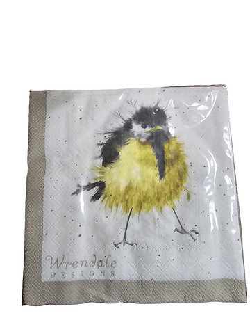 K010 WRENDALE DESIGNS 'GARDEN BIRDS' 13" DINNER NAPKIN