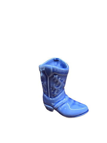 CSS-010395B BESPOKE BLUE BOOT SHOT GLASS
