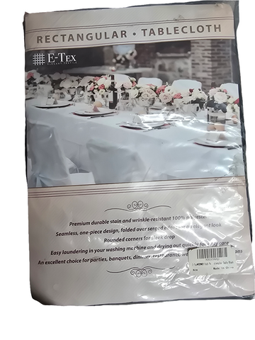 60102BK E-TEX TABLECLOTH BLACK