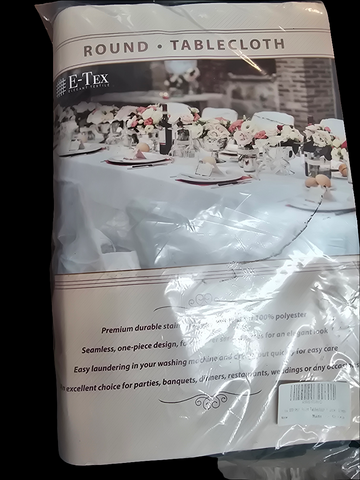 60RHG E-TEX ROUND TABLECLOTH HUNTER GREEN