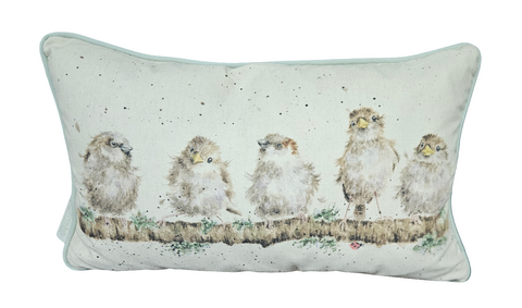 CU013 WRENDALE DESIGNS 'CHIRPY CHAPS' 15 X 15" PILLOW