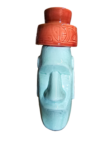 CSS-010046 BESPOKE MOAI GREEN BAR GLASS
