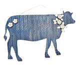 SG217G5636BL ORIGINAL BARN COW SHAPED METAL BOARD WITH MAGNETS
