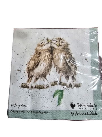 K002 WRENDALE DESIGNS "WHAT A HOOT" 13" DINNER NAPKIN