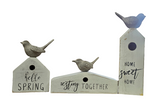 SG217SCP2026WH ORIGINAL BARN 3 PC SET BIRDHOUSE DECOR
