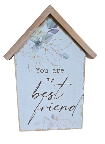 SG217G2027WH ORIGINAL BARN WOODEN HOUSE SHAPED WALL SIGN