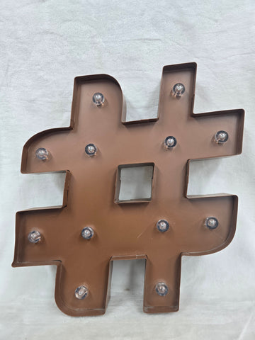 847589 GLITZHOME # SIGN METAL LED SIGN