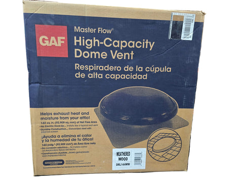 DRL144WW MASTER FLOW HIGH-CAPACITY DOME VENT WEATHER WOOD