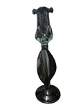 CH613BK CANDLE HOLDER BAIJAN GLASS