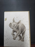 AZ014 "THE CHASE" THE ZOOLOGY COLLECTION GREETING CARD