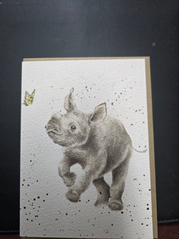 AZ014 "THE CHASE" THE ZOOLOGY COLLECTION GREETING CARD
