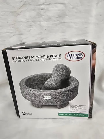 AI17421 ALPINE GRANITE MORTAR PESTILE 8"
