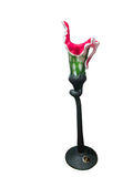 CH614WR-2 CANDLE HOLDER BAIJAN GLASS