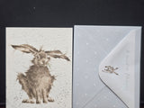 GE017-6 WRENDALE DESIGNS "HARE-BRAINED" JUST FOR YOU GIFT CARD