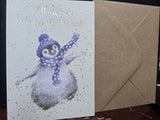 AXB021 "WALKING IN WONDERLAND" CHRISTMAS CARD WRENDALE DESIGNS