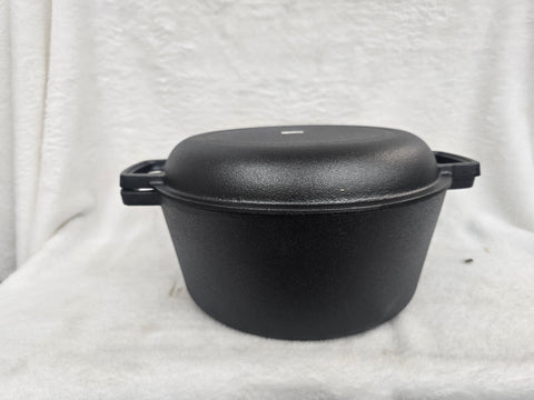 00175 ARTISAN FIRE CAST IRON DOUBLE DUTCH OVEN RND