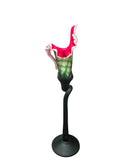 CH614WR-2 CANDLE HOLDER BAIJAN GLASS