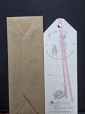 BM003 WRENDALE DESIGNS BOOKMARK "FAIRY WINGS" SNAILS & PIGTAILS