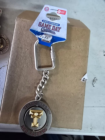 21289 GAME DAY OUTFITTERS TEXAS TEC KEYRING