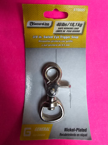 7009S Secure Line 3/8" Swivel Eye Trigger Snap