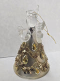 047-1 ANGEL GOLD CHRISTMAS ORNAMENT 3 1/4" X 2"