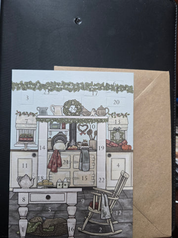 AC17 "CHRISTMAS KITCHEN" ADVENT CALENDER SALLY SWANNELL